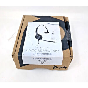 Plantronics EncorePro 510 Headset Black 89433-01 Noise Canceling HW510 NEW!